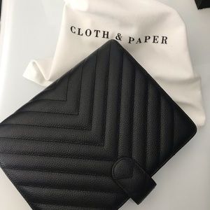 Cloth and Paper Black Leather Agenda | A5 Planner